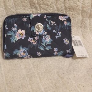 BNWT Vera Bradley Blue Floral Wallet